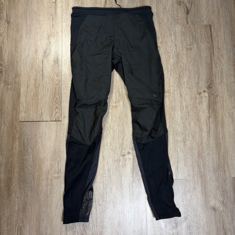Pearl Izumi Mens Black Leggings Large Tights Cycling Nylon Bike Pants